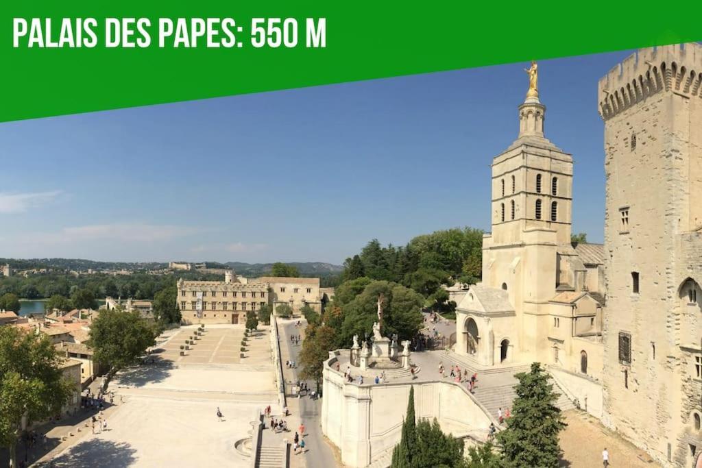 Apartamento La Bulle - Parking Gratuit En Souterrain - 2 Mins Du Palais Des Papes - Clim Ac - Wifi Aviñón Exterior foto